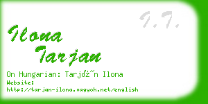 ilona tarjan business card